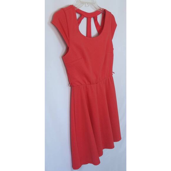 IZ BYER Mini Dress Sleeveless Size S Women  Scoop Neck Spring Summer Coral - Picture 2 of 8